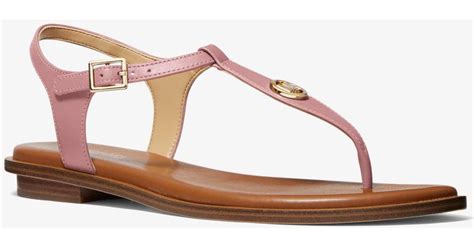 michael kors josie t strap sandal|mallory leather t strap sandal.